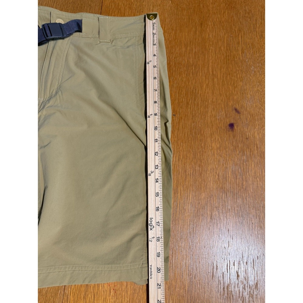 REI Co-op Hiking‎ Shorts Men's 36 Beige Belted Nylon Spandex Trail 11" Inseam - Picture 4 of 11